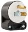 Picture of Electrical-plug 15-amp 125-volt Black/white Industrial Double-pole 3-wire