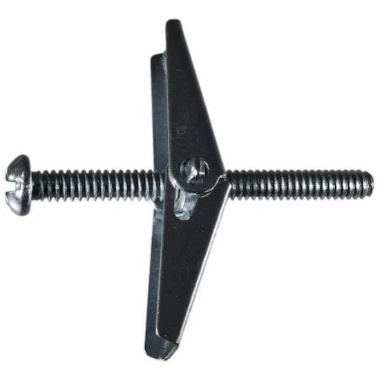 Picture of 3/16 X 2 Zinc Toggle-bolt & Spring-wing-nut