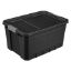 Picture of Sterilite 14869006 Stacker Tote, Plastic, Black, 25-3/4 In L, 18-3/8 In W, 13-1/4 In H