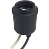 Picture of Pigtail Socket Rubber Black With-leads