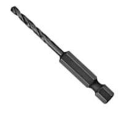 Picture of Drill-bit Spiral-flute High-speed Steel 1/4"-hex-shank 13/64"