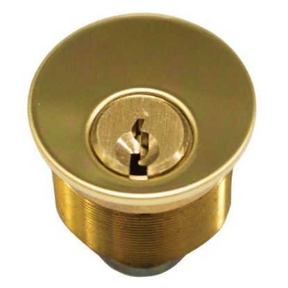 Picture of Mortise-Cylinder Bright Brass 1-1/4" SC1 03 Keyed-Different