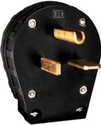 Picture of Plug-electrical Straight-blade 3-wire 2-pole 30/50-amp 250-volt Black