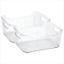 Picture of 2pk Medium Storage-tote W Handles 9.45"x7"x4" - Clear