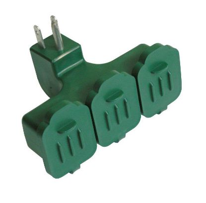 Picture of Triple-tap Adapter Indoor/outdoor Green