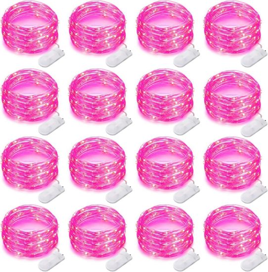 Picture of Fairy Lights Led Cr2032-battery 30-lamps 10 Feet Pink