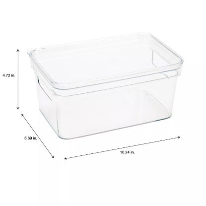 Picture of Small Lidded Storage-tote 10.2"x6.7"x4.7" - Clear