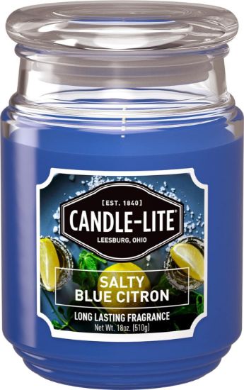 Picture of Jar-Candle Aromatherapy Candle Salty Blue Citron Scented, 18 Oz