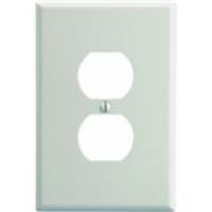 Picture of Wall-plate Duplex-receptacle Jumbo Plastic White