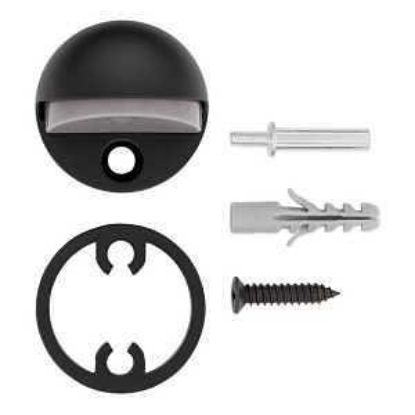 Picture of Door-stop Floor-mount Dome Adjustable Matte-black