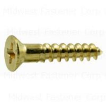 Picture of Wood-Screw 6 X 3/4 Brass Bag/2