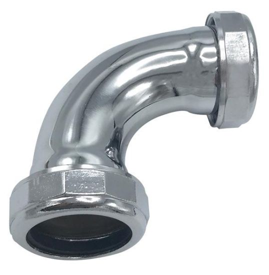 Picture of Elbow Slip-Joint-Fitting Double-Slip 90° 1-1/2" Chrome-Plated