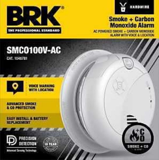 Picture of Smoke Carbon-monoxide Detector Hard-wired Voice-function