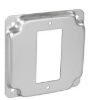 Picture of Square Electrical-Box-Cover Steel 4" x 1/2" Rise Single GFCI