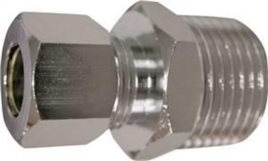 Picture of 3/8" X 1/2" Chrome-Plated Male-Adapter CMP x MPT