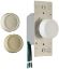 Picture of 6W Ivory Rotary Power Lighting-Dimmer