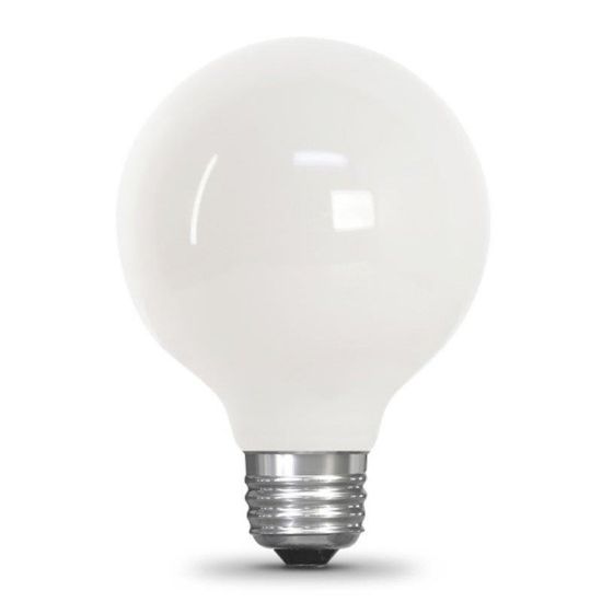 Picture of Feit Electric Led Bulb, Globe, 350 Lumens, 3.8 W, 120 V, 40 W Equivalent, E26 Lamp Base, Dimmable