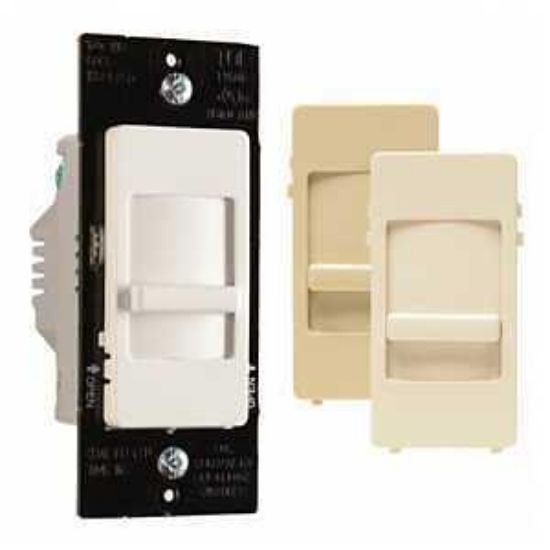 Picture of Wall-dimmer Slider 120volts 700-watts Cfl Incandescent Led White/almond/ivory