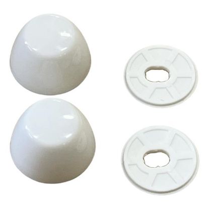 Picture of WHITE BOLT CAPS (PAIR)