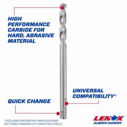 Picture of Hole-saw Pilot-bit High-speed-steel 1/4"-quick-change 4-1/4"