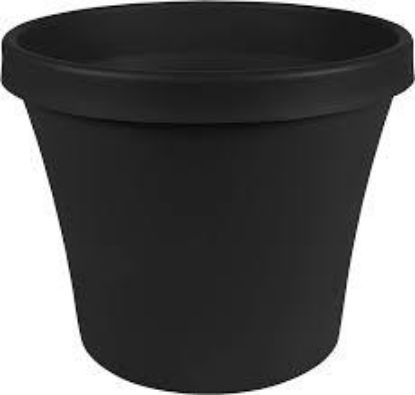 Picture of Planter Plastic Black 8"