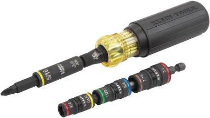 Picture of Klein Tools 2-piece Impact Driver Set With 11-in-1 Screwdriver/nut Driver And 7-in-1 Impact Flip Soc...
