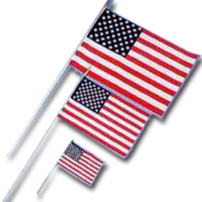 Picture of Hand-flag U S A Wooden-stick 4" X 6"