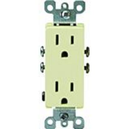 Picture of Duplex-outlet Decora-style Residential 15-amp 5-15r Ivory