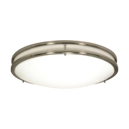 Picture of Glamour Led 14" Flush Mount Fixture Brushed Nickel Finish Cct Selectable 3k/4k/5k