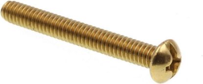 Picture of Machine-Screw With-Nuts Brass 1/4-20 TPI 20 x 2"
