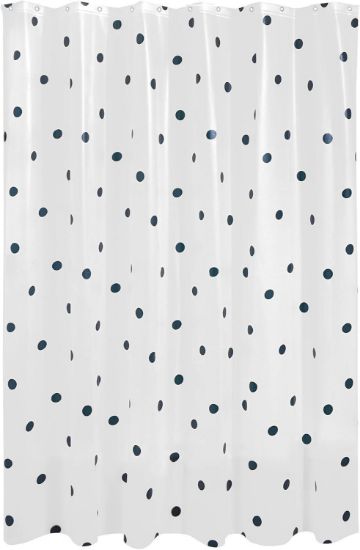 Picture of Frost Peva Shower Curtain Dots Black/frost
