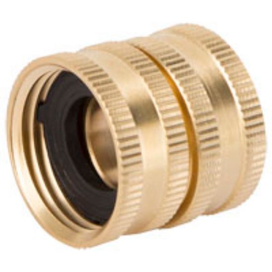 Picture of Double Swivel-Connector 3/4 In Fnpt X Female Nh Brass For Use With Any Standard Garden-Hose