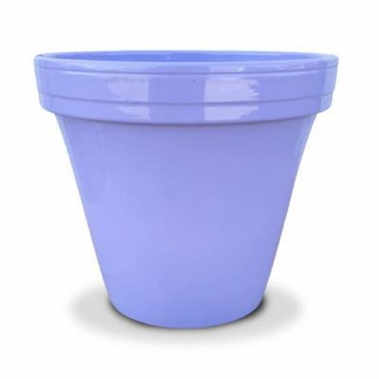 Picture of Flower-pot Clay Glazed Lilac 4.5"