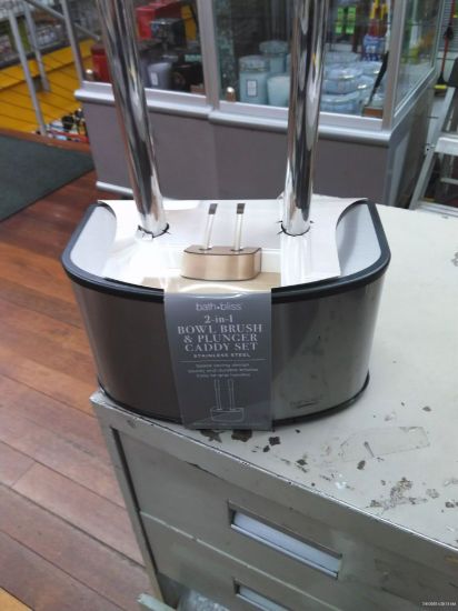 Picture of 2 In 1 Set Round Toilet Brush And Plunger Caddy Set