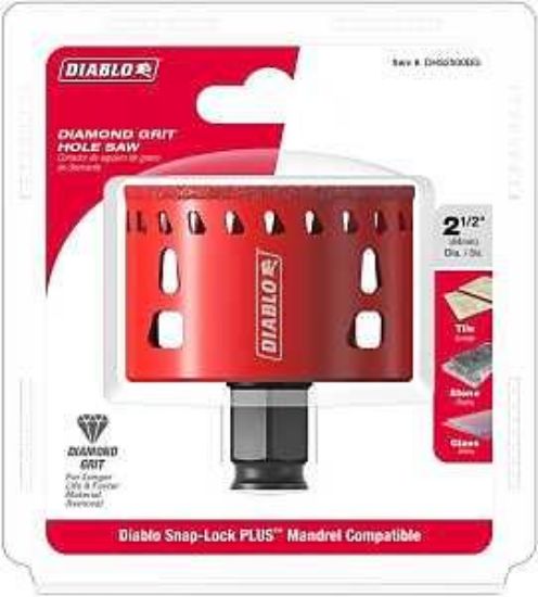 Picture of Hole-saw Diamond-grit 2-1/2"