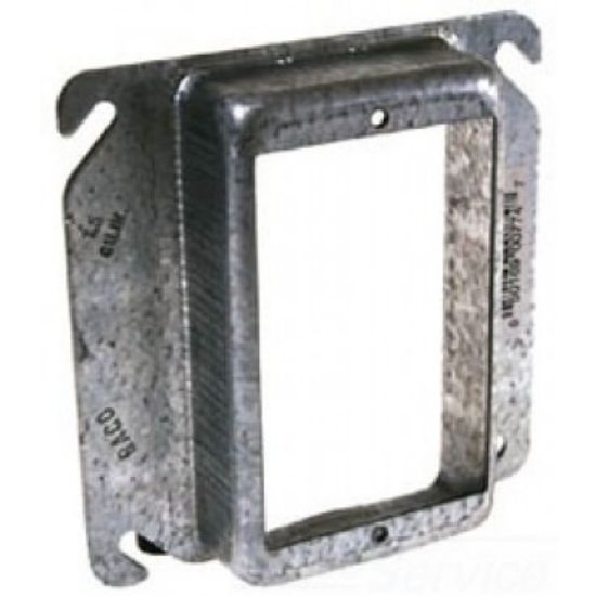 Picture of 4" Square Steel Electrical-Box-Cover 1" Rise
