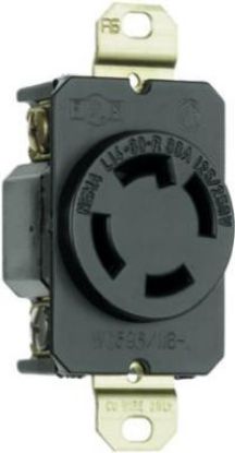 Picture of Receptacle Locking Flush 30-amp 125/250-volts 3-pole 4-wire Nema L1430-r