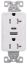 Picture of Duplex-receptacle Decorator Tamper-resistant 2 -pole, 20-amp 125-volts, 2 -usb Port, Type A, C Usb, ...