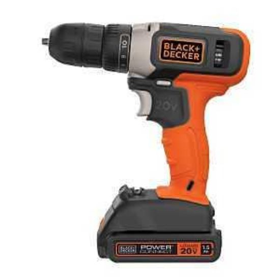 Picture of Drill/driver Battery 20-volt 3/8"-keyless-chuck