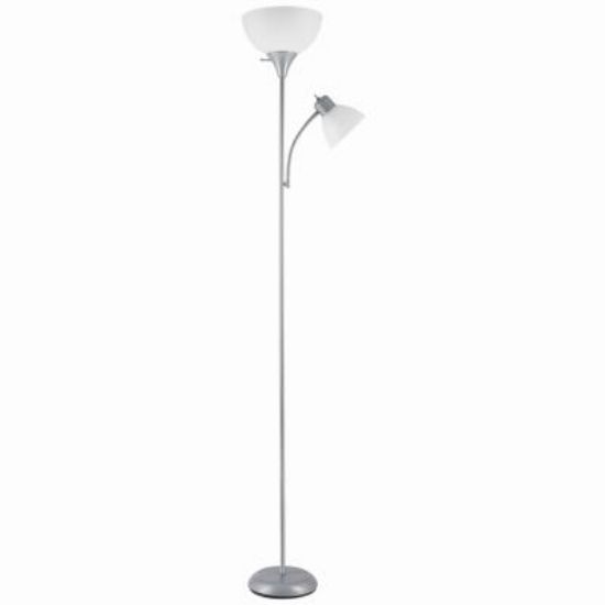 Picture of Floor-Lamp Torchiere With Reading-light Silver 72"