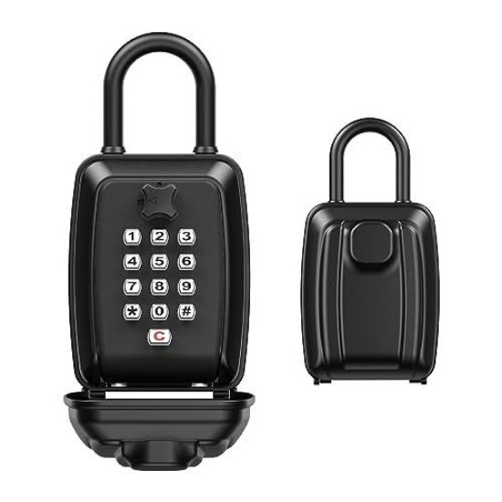 Picture of Amir Push Button Combination Lock: Key Hider Safe Box For House, Hotels With 12-digit, Resettable Co...