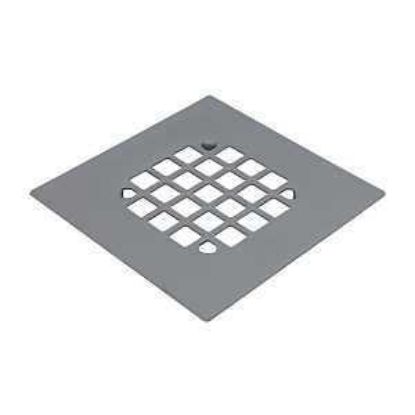Picture of Shower-drain Strainer Snap-in Square Satin-nickel 4-1/4"