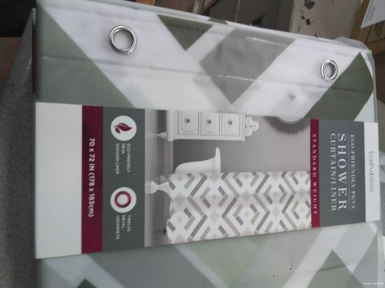 Picture of Shower Curtain Peva Herringbone 20x72"