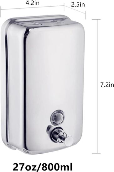 Picture of Soap-dispenser Stainless-steel Wall-mounted Push-button