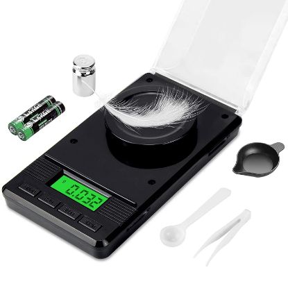 Picture of Milligram Scale (50g/ 0.001g) - Mg/gram Scale, Precision Digital Pocket Kitchen Scale For Powder Med...