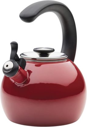 Picture of 2qt Enamel On Steel Teakettle- Red