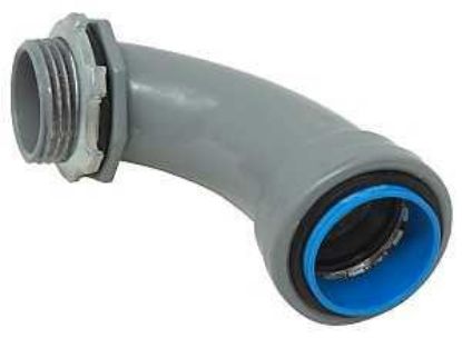 Picture of PVC-Electrical Liquid-tight Push-on Fitting 90° Box-connector 1/2"